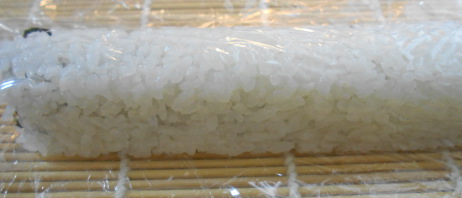 saran wrap sushi roll 