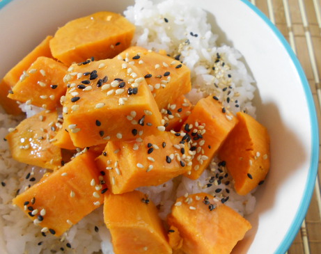 sushi  rice bowl sweet potato